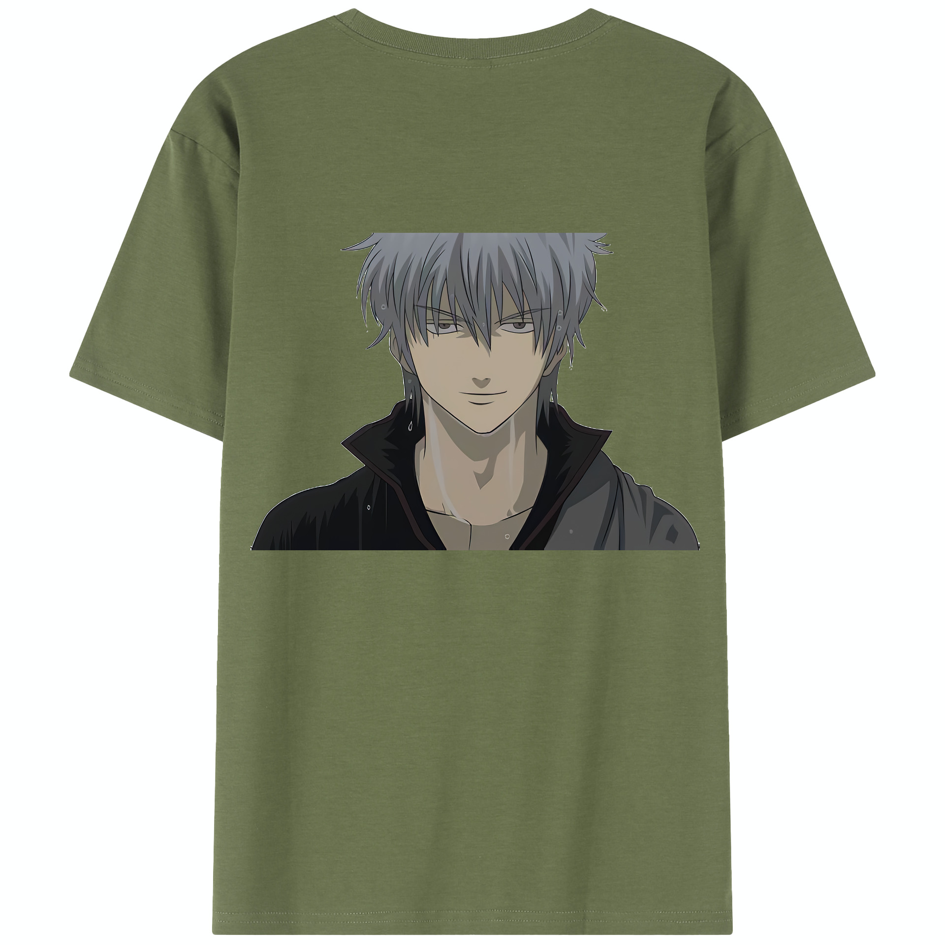 （画像用） ぎんたま 坂田銀時（さかたぎんとき） 神楽 志村新八（しむら しんぱち） GINTAMA Sakata Gintoki Kagura Shimura Shinpachi 綿100％半袖Tシャツ（背面プリント）